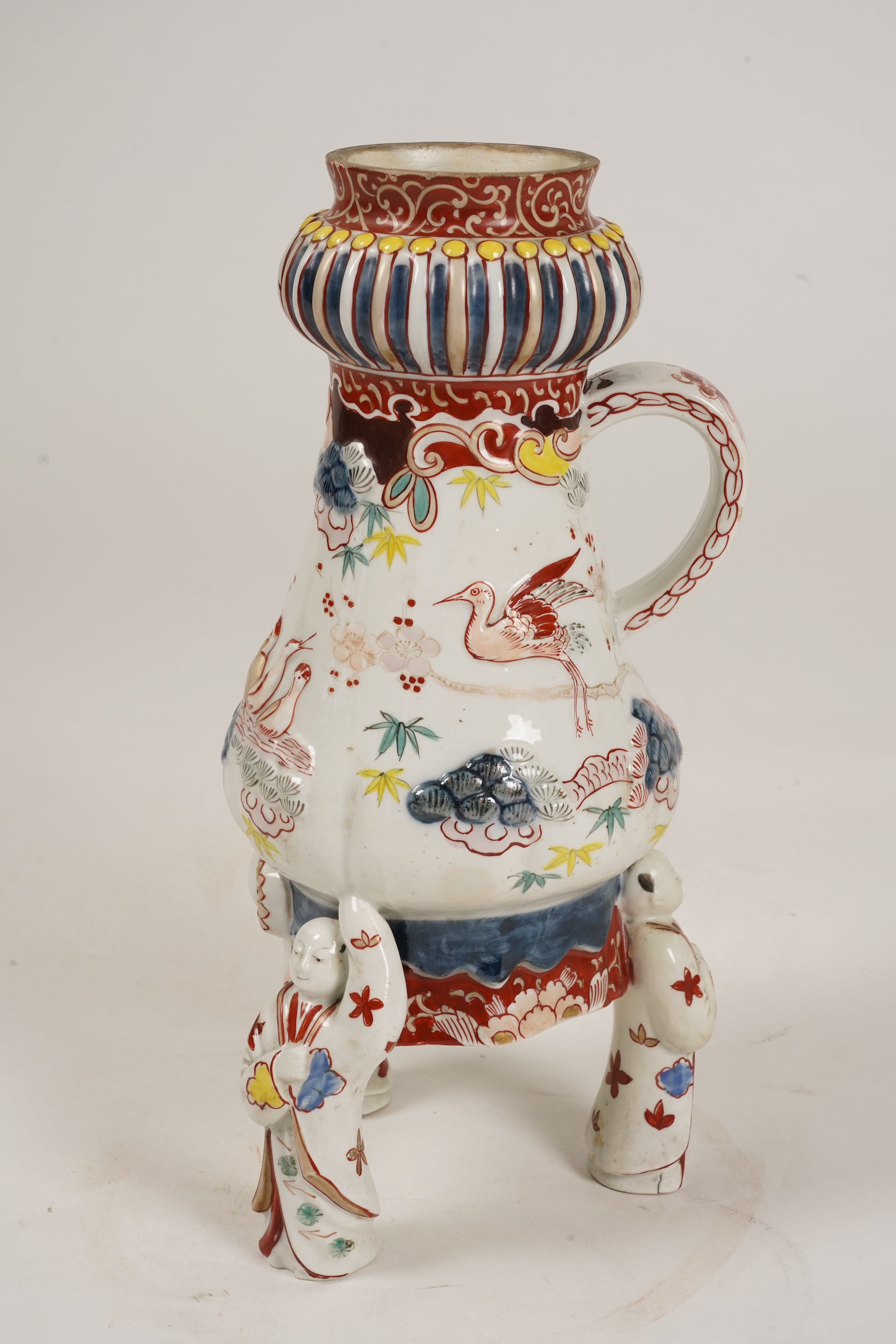 A Samson Imari coffee pot, modelled on an Arita design